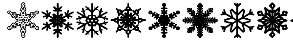 Snowflakes St font preview